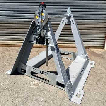 4 Tonne Heavy Duty Galvanised Cable Drum Stand with Brake Icon Image